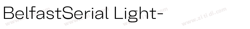 BelfastSerial Light字体转换
